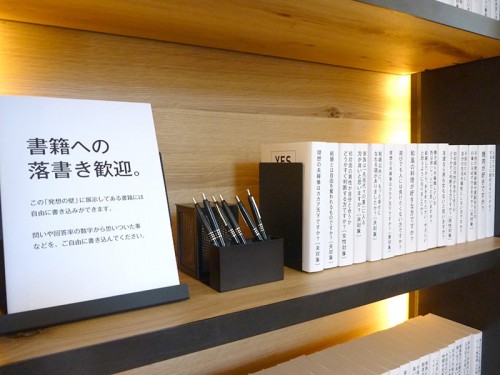 思いついたことを書き込める展示