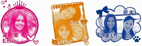 スマホなどとの連動し写真スタンプも作製