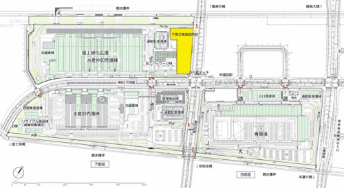 千客万来施設用地配置図