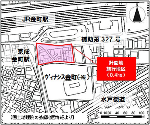 再開発の予定地