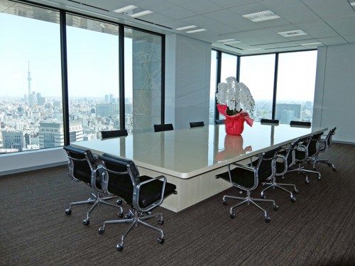 スカイツリーが見える商談室