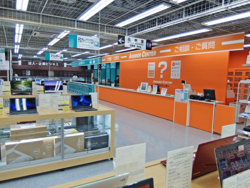 相談カウンターは3つに分割