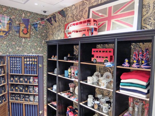 イギリスをテーマにした小物コーナー