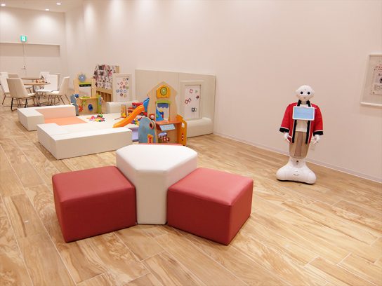 店内にキッズスペースも配置