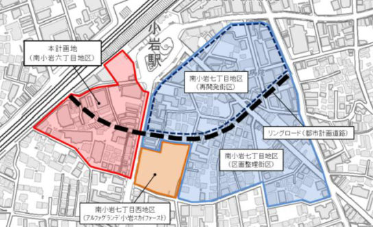 再開発施行地区