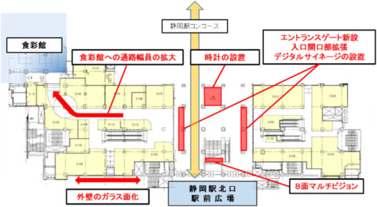 地下通路側エントランス