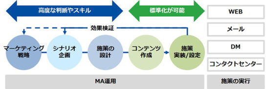 MA運用支援でのDNP、りらいあコミュニケーションズの協働イメージ