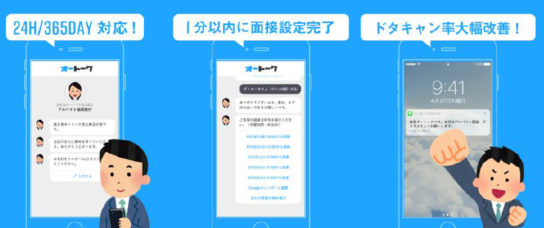 チャットボット（自動対話システム）を活用したアルバイト採用