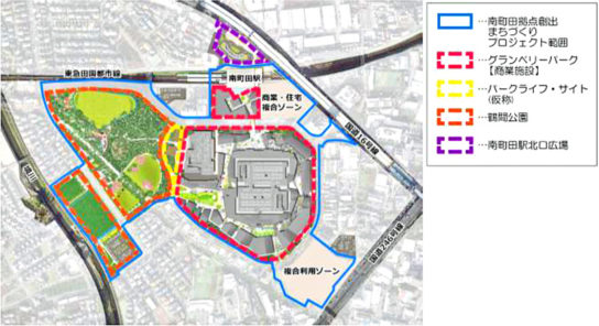 南町田グランベリーパークの全体イメージ図