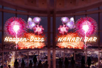 ハーゲンダッツ／六本木ヒルズ展望台に新作アイスをイメージした花火バー