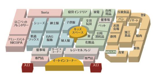 店内レイアウト図