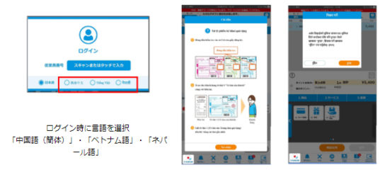 多言語表示機能