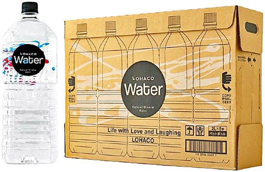 LOHACO Water 2.0Lの外装箱