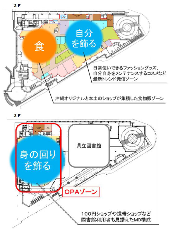 商業ゾーンフロアマップ