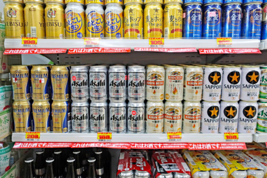 スーパーのビール売場例