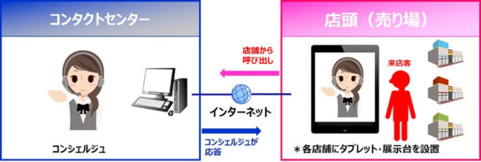 DNP遠隔接客支援サービスの全体イメージ