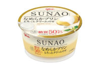 グリコ／糖質50％オフ「SUNAOなめらかプリン とろっとクリームのせ」