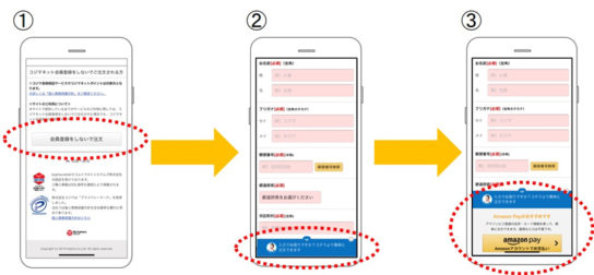 Web接客型Amazon Pay利用イメージ