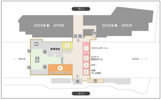 駅ナカ配置図