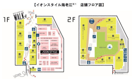 23の専門店とともに構成