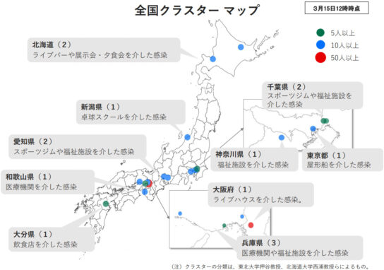 全国クラスターマップ