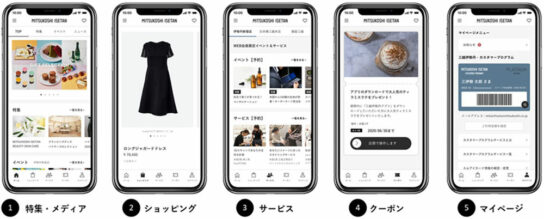 三越伊勢丹アプリのイメージ