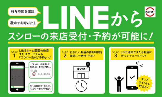 LINEからの来店受付・予約の告知