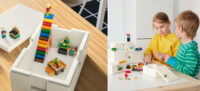 イケア／レゴブロックとコラボの収納用品、かたづけを遊びに