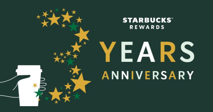 Starbucks Rewards3周年