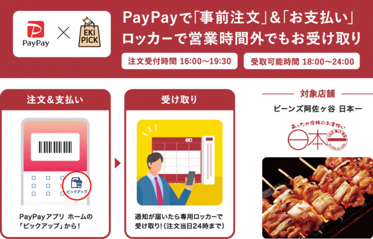 専用ロッカーで店舗の営業時間外でも受け取れる実験