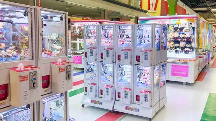 クレーンゲーム機を増台