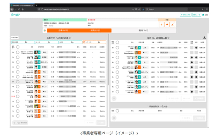 事業者専用ページ