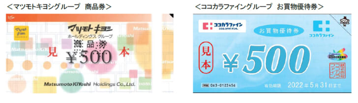 「買物券」「買物優待券」相互利用開始