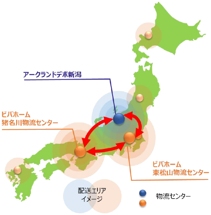 全国の物流拠点