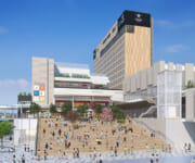 宇都宮駅東口／8月に複合施設「Utsunomiya Terrace」開業