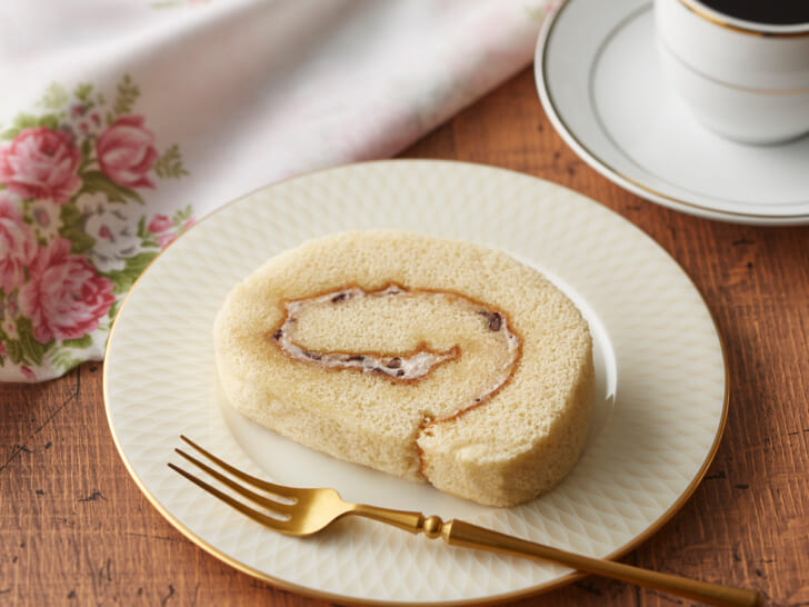 あんバター風ロールケーキ