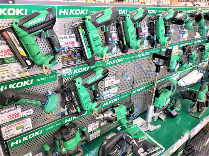 HiKOKIの電動工具