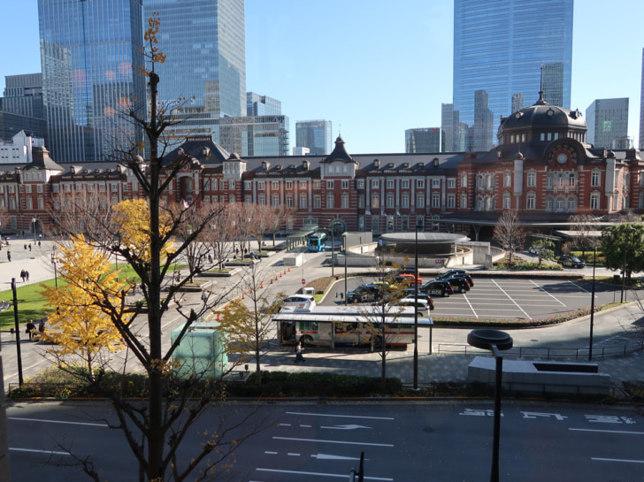 東京駅がよく見える立地も魅力