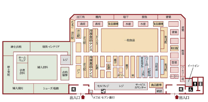 店内配置図