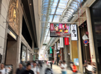 大阪・心斎橋筋商店街の通行量／前年比57.3％増、2019年比20.6％減