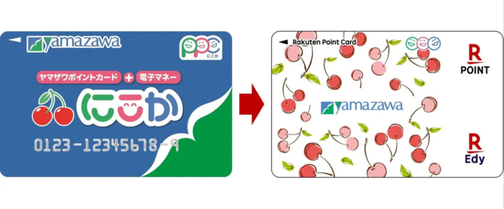 「楽天ポイントカード」に切り替え