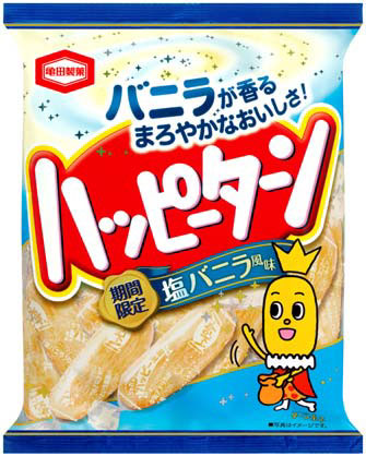 「100g ハッピーターン 塩バニラ風味」