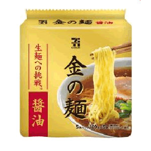 「セブンゴールド 金の麺　醤油味」5食入