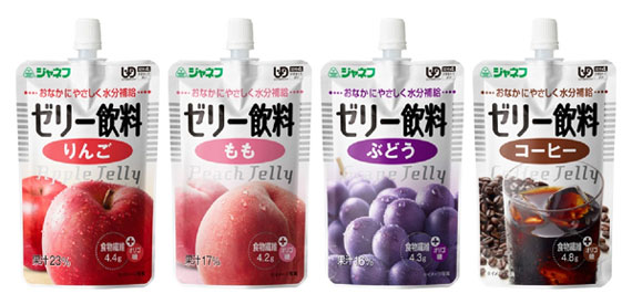 「ジャネフゼリー飲料」の4商品