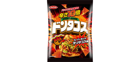 20130520koikeya 「ドンタコス スーパーホットチリタコス味」80g