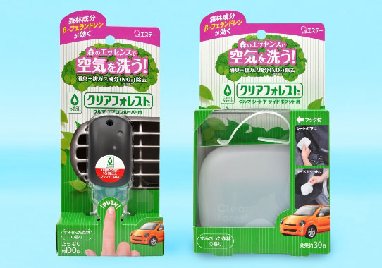 20131008st1 「クリアフォレスト クルマ エアコンルーバー用」と「同 シート下・サイドポケット用」