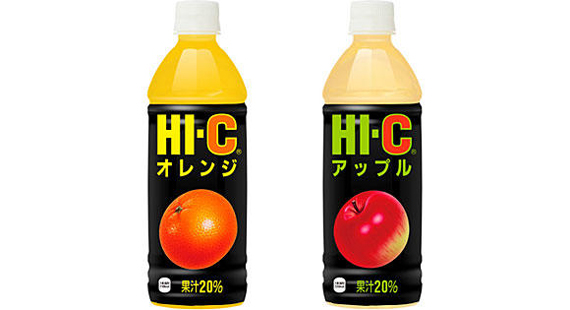 「HI‐C オレンジ」と「HI‐C アップル」各500ml