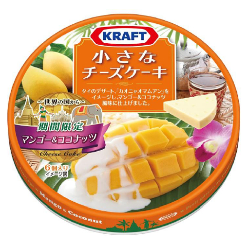 クラフト 小さなチーズケーキ ~世界の国から~ マンゴー&ココナッツ