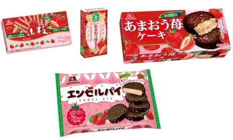 森永製菓 小枝 あまおう苺味 などいちごシリーズ4品 流通ニュース