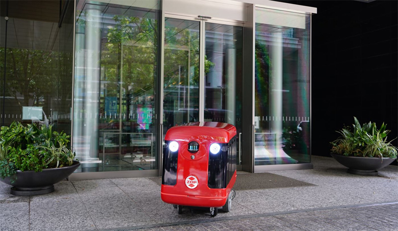 銀のさら／宅配ロボットによる寿司の宅配実験